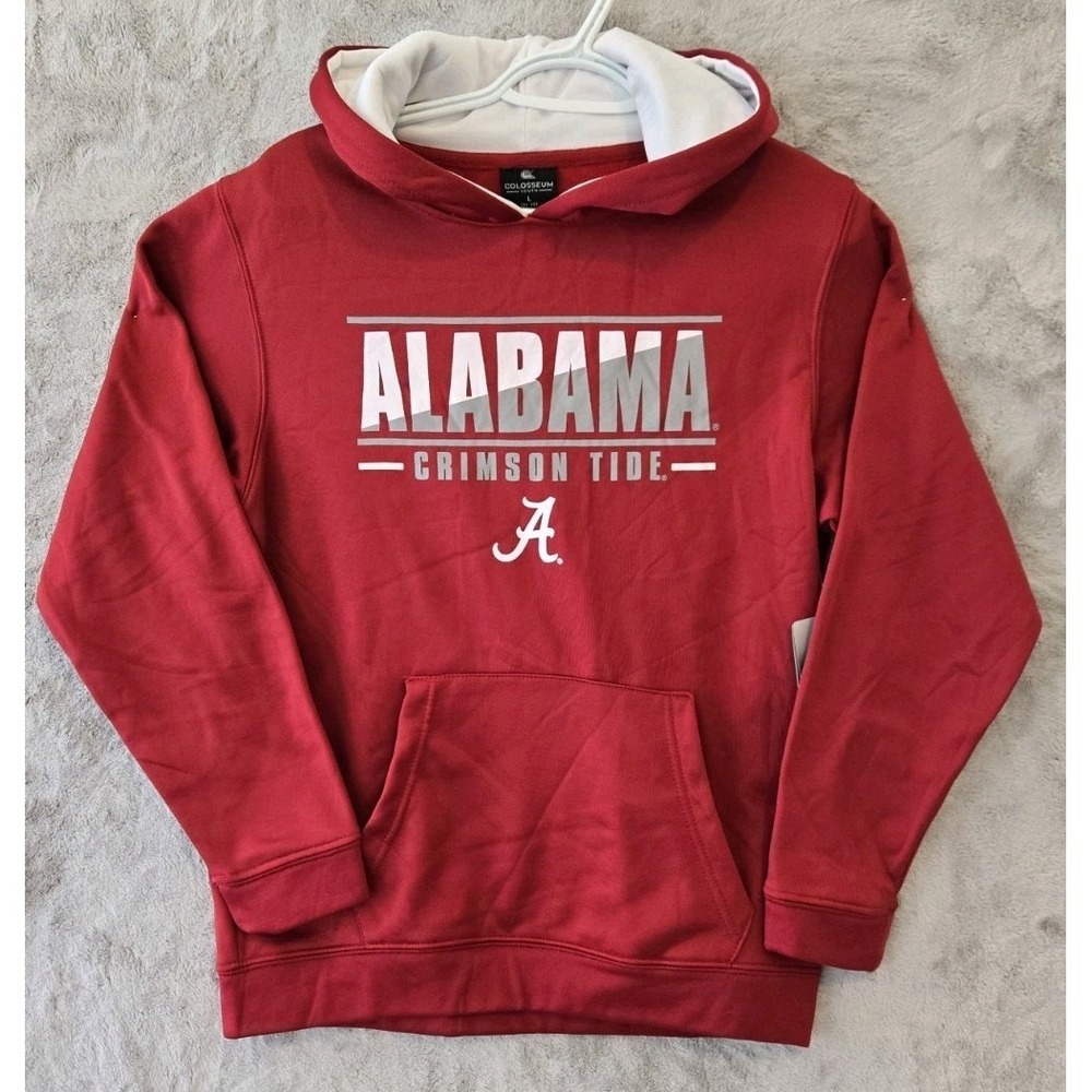 University of Alabama Crimson Tide Youth Large 16-18 Red‎ Hoodie Football